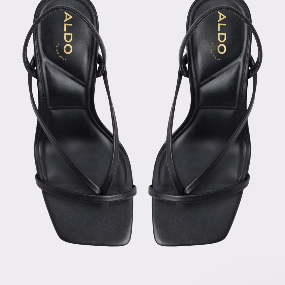 ALDO Riva Black Strappy Heels